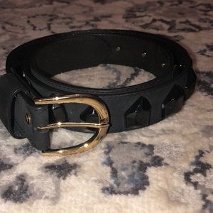 DVF Black Stone Belt
